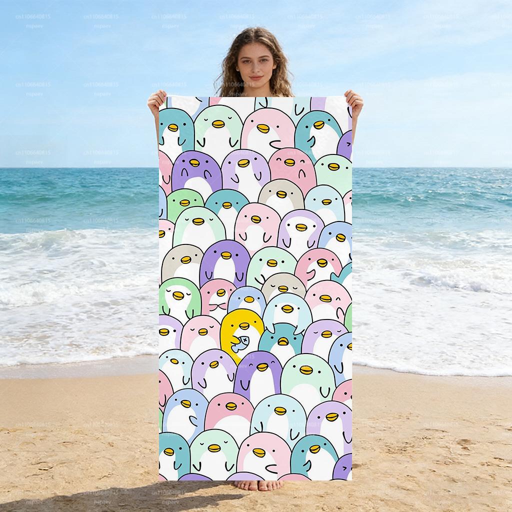 Cute Pastel Penguin Beach Towel, Super Absorbent Quick Dry Towel for Swimming Pool Travel Vacation W30*H60(CM)
Cute Pastel Penguin Beach Towel, Super Absorbent Quick Dry Towel for Swimming Pool Travel Vacation W30*H60(CM)