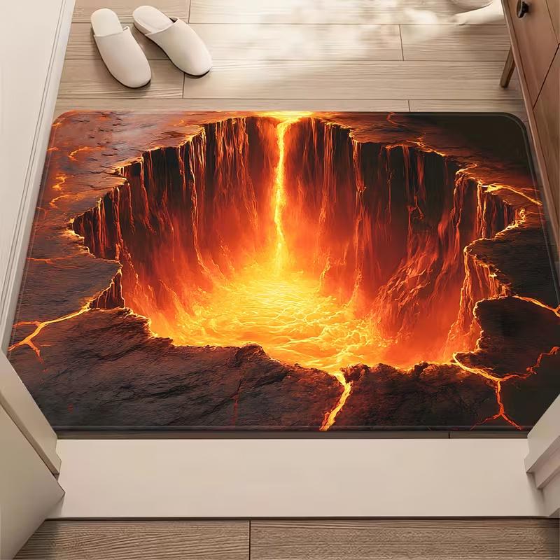 Lava Flow Doormat Unique 3D Design for Home Decor | Volcanic Themed Rug Entrance Mat Anti Slip Carpet Can Be Machine Washed 40x60CM
Lava Flow Doormat Unique 3D Design for Home Decor | Volcanic Themed Rug Entrance Mat Anti Slip Carpet Can Be Machine Washed 40x60CM