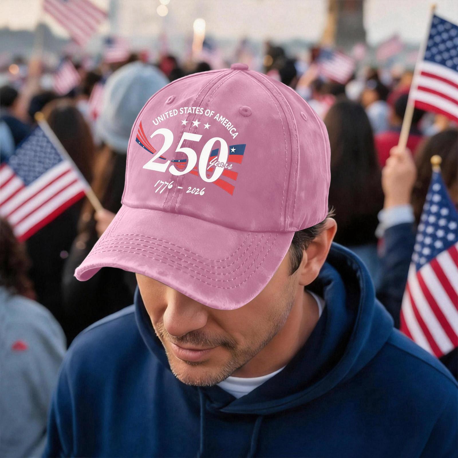 Men s and Women s Matching American 250th Anniversary Anniversary Embroidered Vintage Washed Baseball Cap One Size рожевий
Men s and Women s Matching American 250th Anniversary Anniversary Embroidered Vintage Washed Baseball Cap One Size рожевий