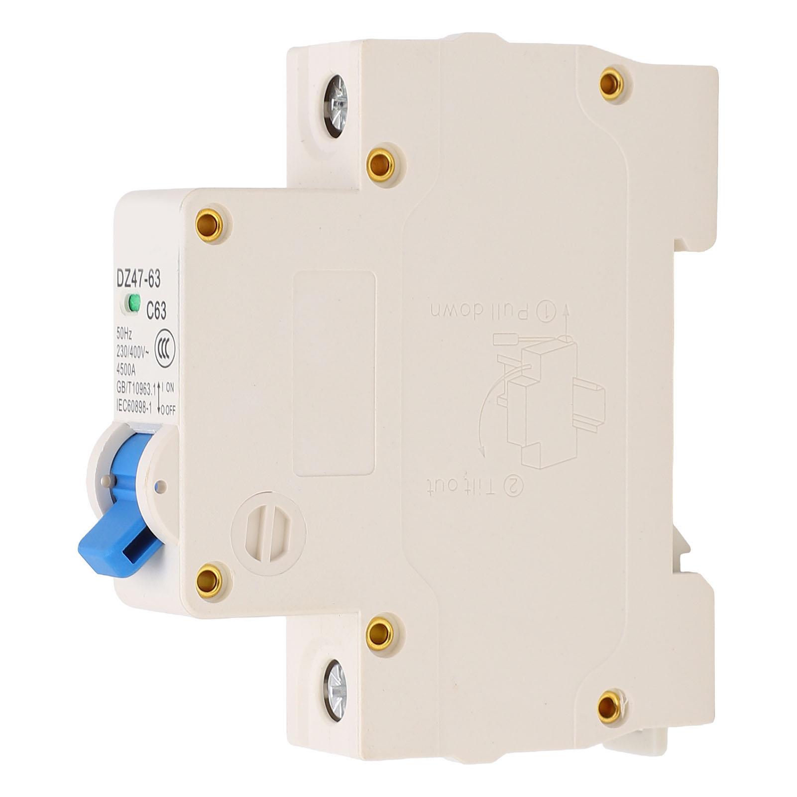 Miniature Circuit Breaker 1P 4500A Breaking Capacity Flame Retardant DIN Rail Mount Circuit Breaker
Miniature Circuit Breaker 1P 4500A Breaking Capacity Flame Retardant DIN Rail Mount Circuit Breaker
