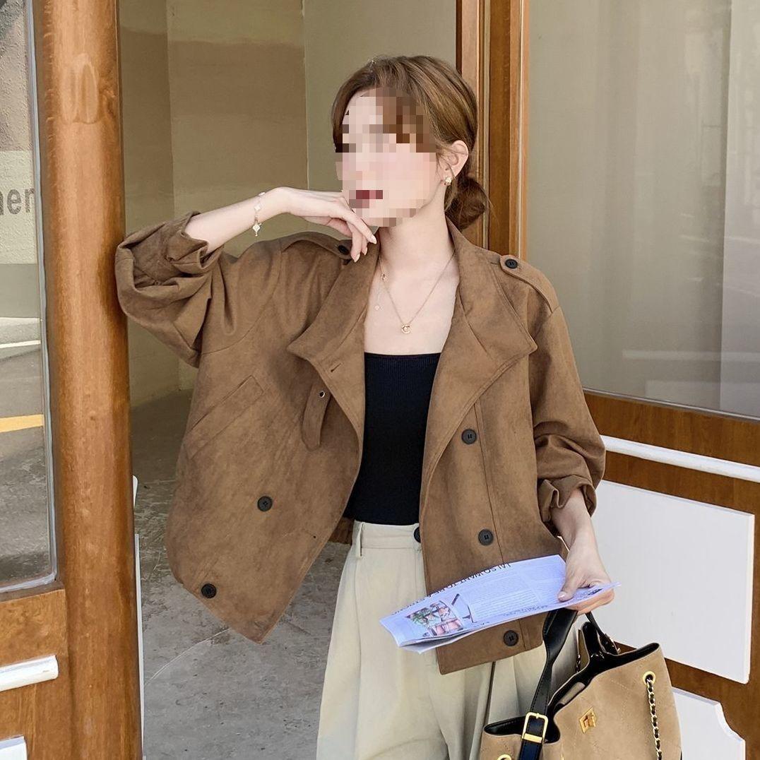 American Retro Women s Suede Trench Coat - 2025 Autumn Fashion Casual Loose Jacket XL 65-73 kg
American Retro Women s Suede Trench Coat - 2025 Autumn Fashion Casual Loose Jacket XL 65-73 kg