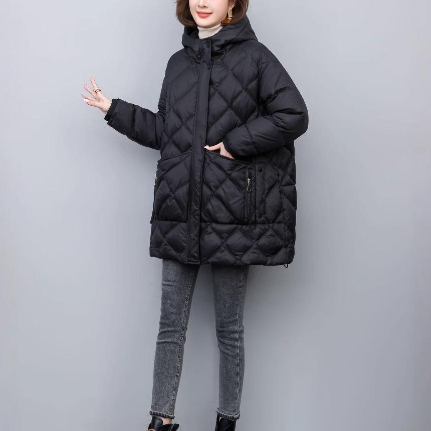 Women s Hooded Mid-Length Down Jacket - 2024 New Style Warm Loose Coat for Middle-Aged Moms. M (100-130 jin)
Women s Hooded Mid-Length Down Jacket - 2024 New Style Warm Loose Coat for Middle-Aged Moms. M (100-130 jin)