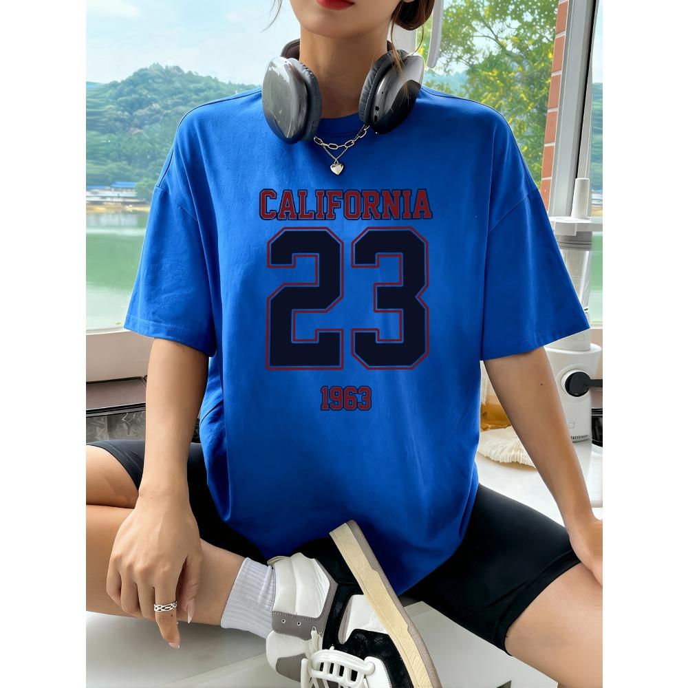 California Number 1963 Prints Womens T-Shirt Casual Summer T Shirts Cotton Tops Loose Breathable Woman Streetwear 3XL
California Number 1963 Prints Womens T-Shirt Casual Summer T Shirts Cotton Tops Loose Breathable Woman Streetwear 3XL