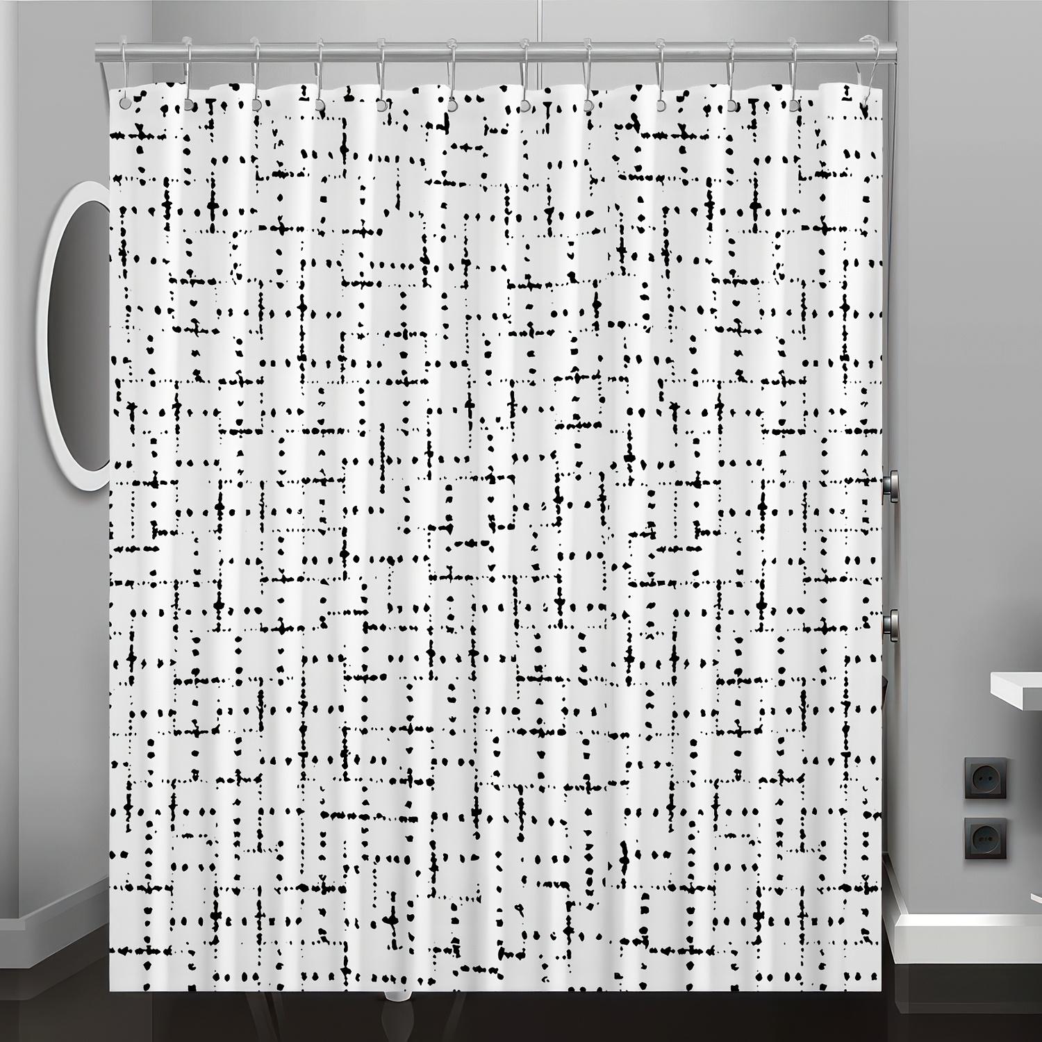 1Pc Black Dot Digital Print Shower Curtain, Home & Bathroom Decor, Machine Washable, Four Seasons Woven Polyester W60H190(CM)-1 Pcs
1Pc Black Dot Digital Print Shower Curtain, Home & Bathroom Decor, Machine Washable, Four Seasons Woven Polyester W60H190(CM)-1 Pcs