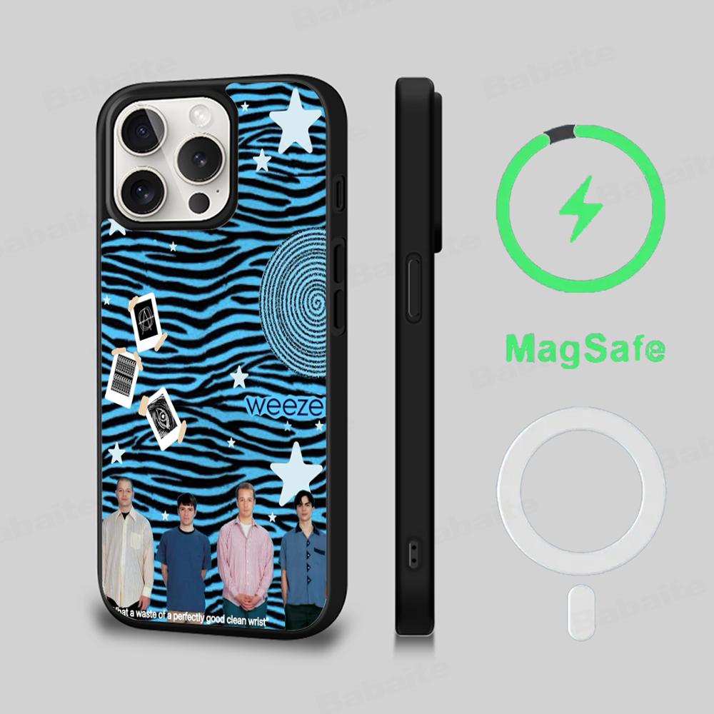 W-Weezer Band Phone Case Magesafe Magnetic Wireless Charge Case For iPhone 16 11 12 13 14 15 Pro Max Plus Mini iPhone 13 Pro
W-Weezer Band Phone Case Magesafe Magnetic Wireless Charge Case For iPhone 16 11 12 13 14 15 Pro Max Plus Mini iPhone 13 Pro
