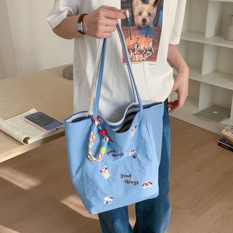 Cute Cherry Puppy Embroidered Tote Bag Large Capacity Casual Shoulder Handbag for Women синий
Cute Cherry Puppy Embroidered Tote Bag Large Capacity Casual Shoulder Handbag for Women синий