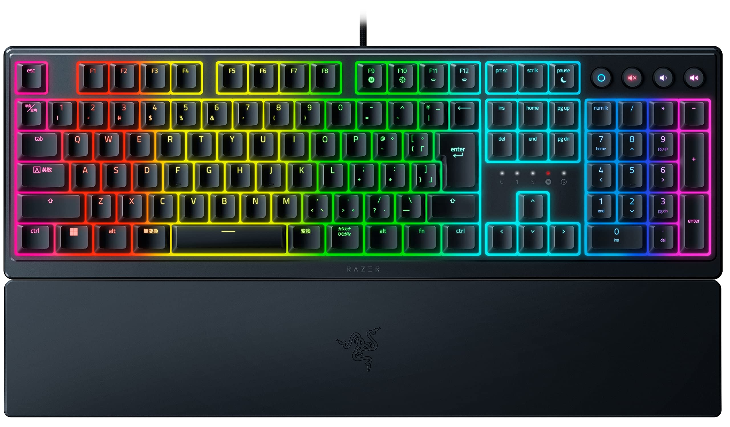 Razer Ornata V3 JP Gaming Keyboard Wired Thin Keyboard Equipped with clicky mechanical membrane switches UV coated keycaps improve abrasion and чорний
Razer Ornata V3 JP Gaming Keyboard Wired Thin Keyboard Equipped with clicky mechanical membrane switches UV coated keycaps improve abrasion and чорний