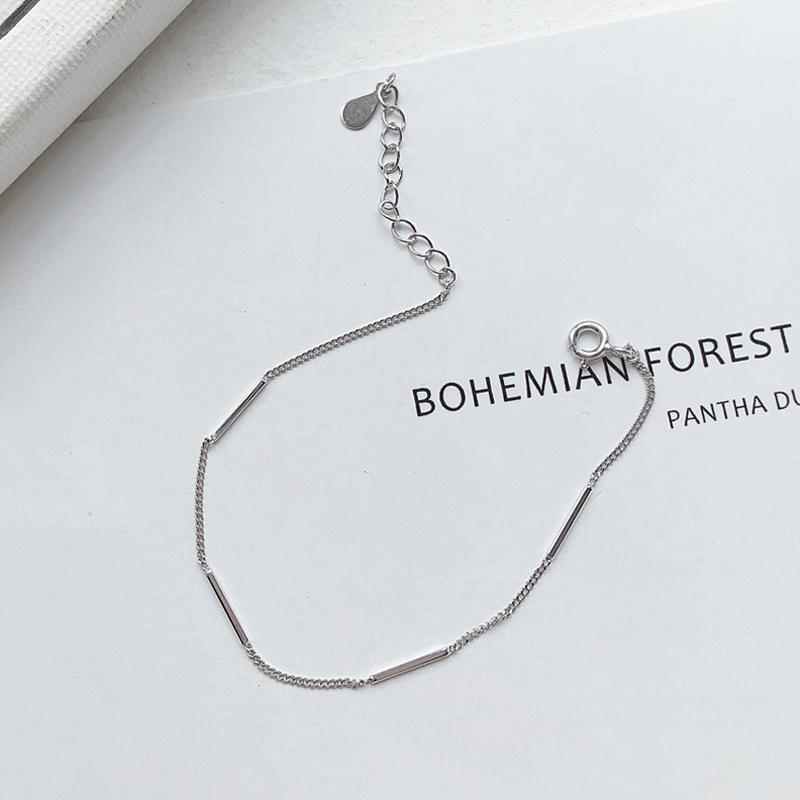 ANENJERY Delicate Thin Chain Bracelet For Women Simple Delicate Silver Color Hand Jewelry Wholesale
ANENJERY Delicate Thin Chain Bracelet For Women Simple Delicate Silver Color Hand Jewelry Wholesale