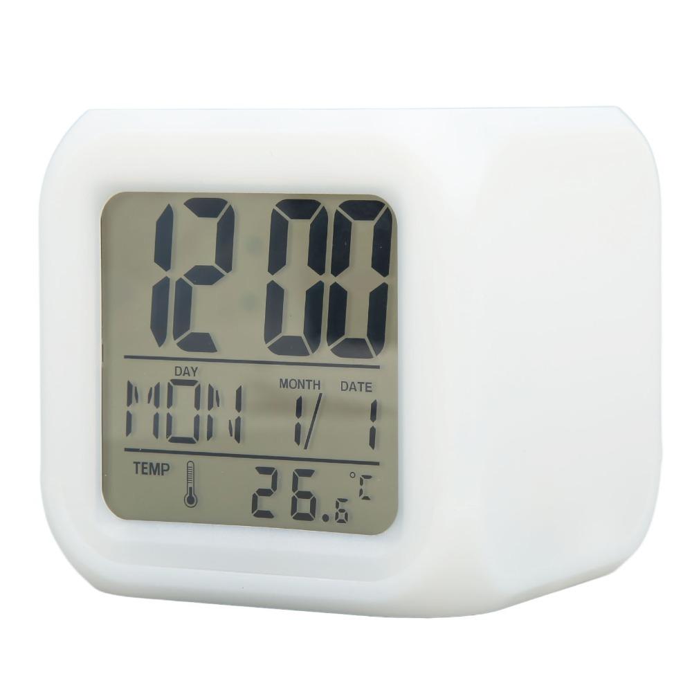 LED LED Clock Temperature Display Digital Alarm Clock Color Change Kids Digital Clock Nightlight білий
LED LED Clock Temperature Display Digital Alarm Clock Color Change Kids Digital Clock Nightlight білий