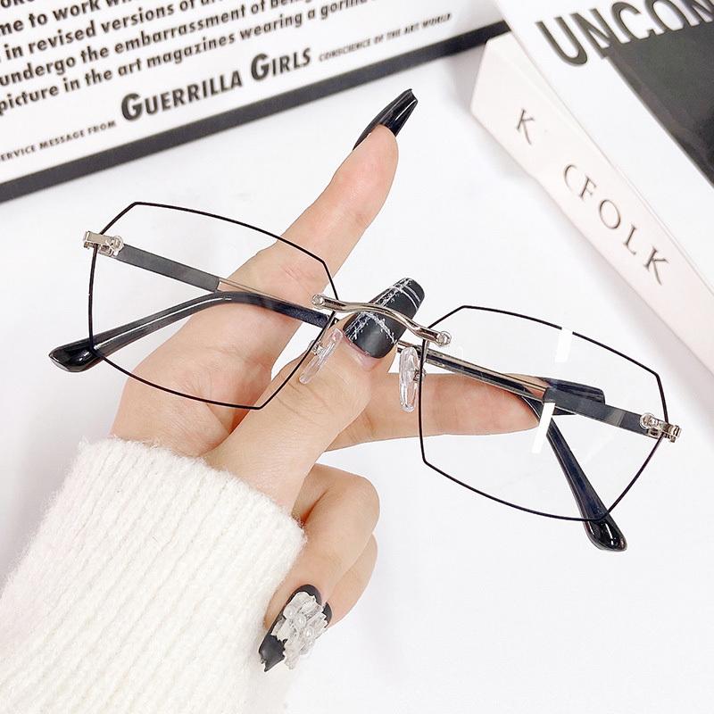 Очки для близорукости COLON без оправы, мужские очки для чтения с черной каймой