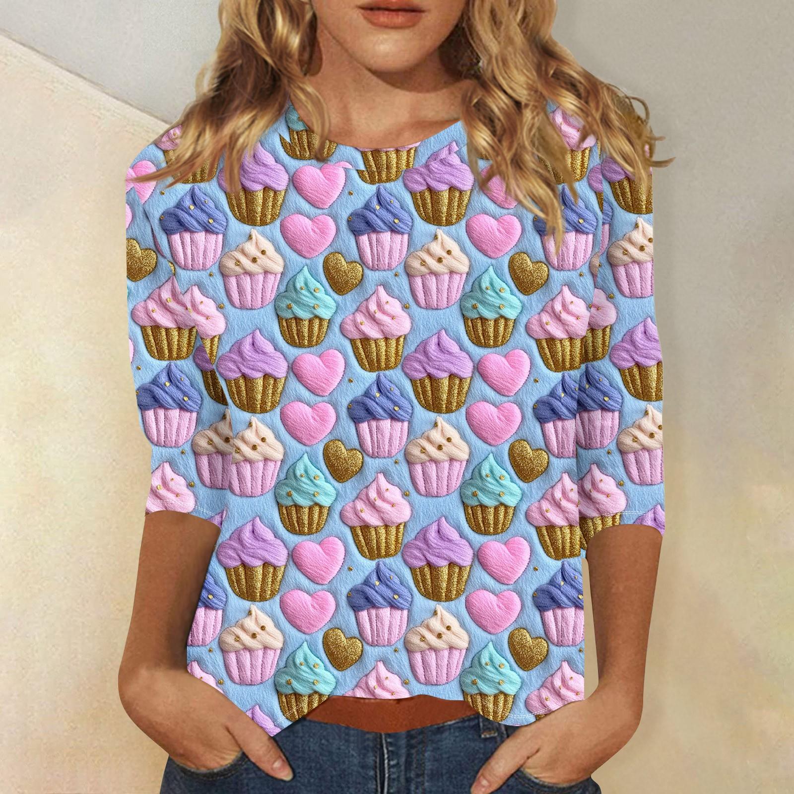 Женская повседневная свободная футболка с круглым вырезом и принтом ко Дню святого Валентина с рукавами три четверти XL
Женская повседневная свободная футболка с круглым вырезом и принтом ко Дню святого Валентина с рукавами три четверти XL