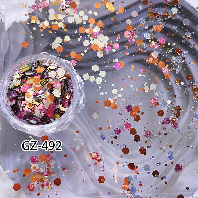 Dreamy Hexagon Multi-Color Laser Nail Glitter Sequins
Dreamy Hexagon Multi-Color Laser Nail Glitter Sequins