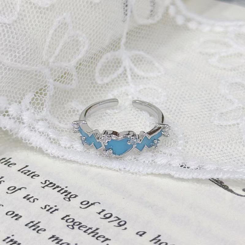 National Style Glacier Blue Enamel Butterfly Love Flower Star Opening Ring Niche High Sense Cold Wind Adjustable opening
National Style Glacier Blue Enamel Butterfly Love Flower Star Opening Ring Niche High Sense Cold Wind Adjustable opening