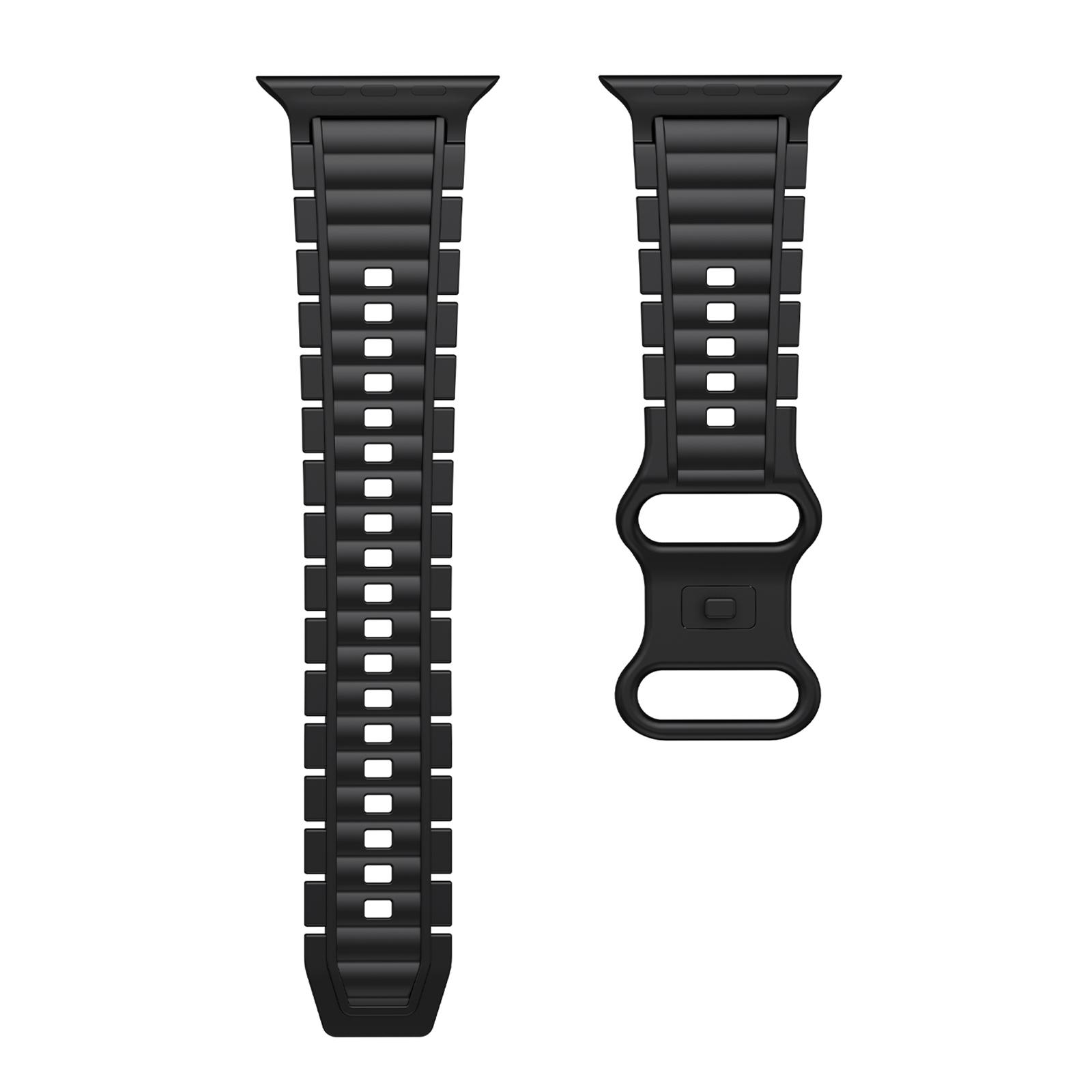 Silicone Watch Band for Apple Watch Ultra 3 2 1 49mm/Series 11 10 46mm/9 8 7 45mm/SE3 SE2 SE 6 5 4 44mm/3 2 1 42mm 8-Shaped Buckle Wrist Strap A
Silicone Watch Band for Apple Watch Ultra 3 2 1 49mm/Series 11 10 46mm/9 8 7 45mm/SE3 SE2 SE 6 5 4 44mm/3 2 1 42mm 8-Shaped Buckle Wrist Strap A