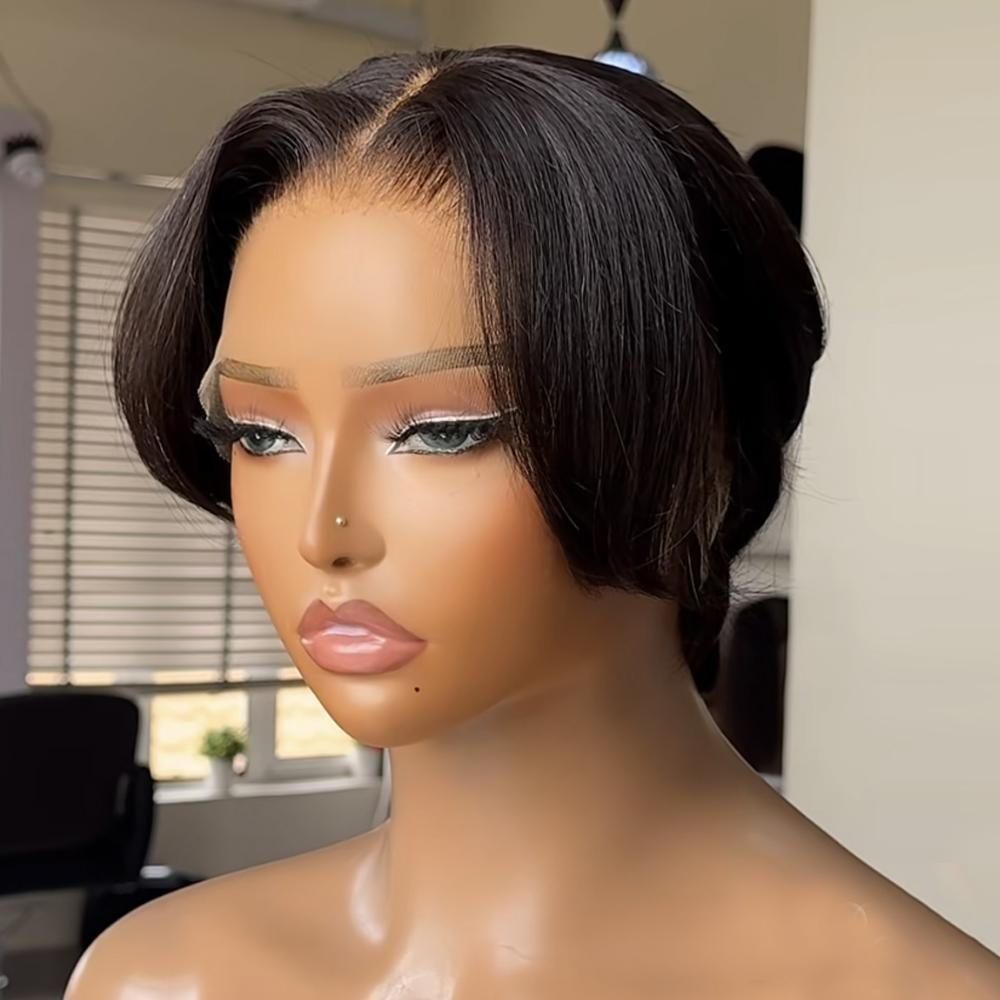 AIMEYA Black Short Wigs for Women Girls Pixie Cut Lace Front Wig Natural Looking 13x4 Tiwa Wig Daily Use Synthetic Hair Cosplay
AIMEYA Black Short Wigs for Women Girls Pixie Cut Lace Front Wig Natural Looking 13x4 Tiwa Wig Daily Use Synthetic Hair Cosplay