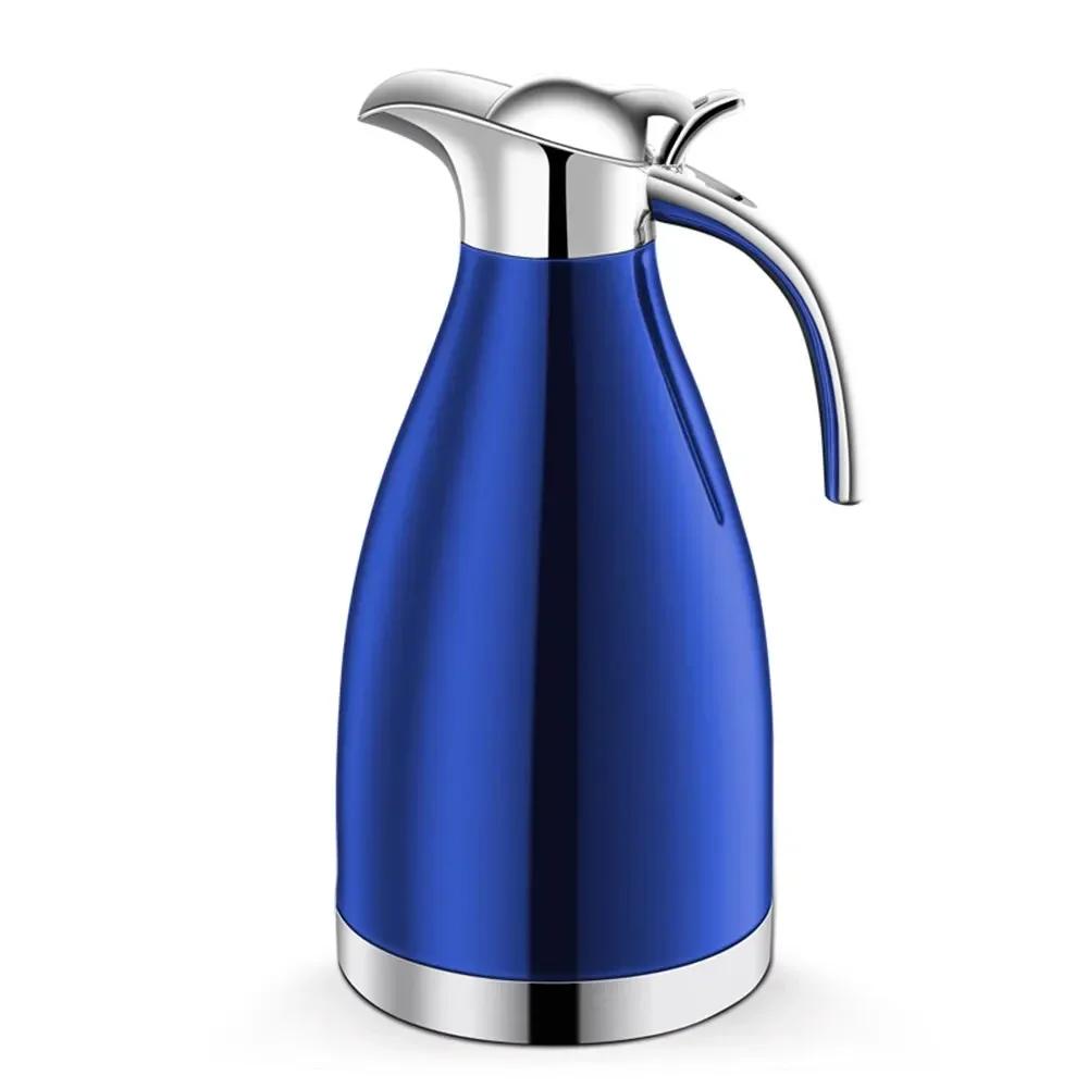 2L Large Double Layer Stainless Steel Super Insulation Bottle Home Thermal Flask Kettle Tea Coffee Hot Water Jug Insulation Pot 2L синій
2L Large Double Layer Stainless Steel Super Insulation Bottle Home Thermal Flask Kettle Tea Coffee Hot Water Jug Insulation Pot 2L синій