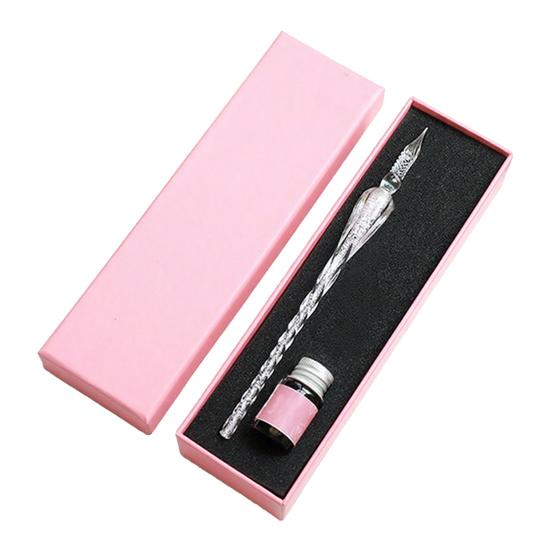 Glass Dip Pen Set with Ink & Pen Rest Handmade Calligraphy Pen for Lettering Journaling Drawing Smooth Writing Elegant Gift for Artists Students B
Glass Dip Pen Set with Ink & Pen Rest Handmade Calligraphy Pen for Lettering Journaling Drawing Smooth Writing Elegant Gift for Artists Students B