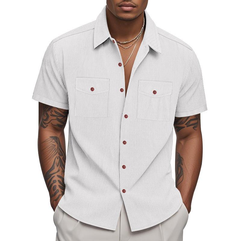 Men s Corduroy Double Pocket Short Sleeve Lapel Shirt Summer Loose Work Casual Top S белый
Men s Corduroy Double Pocket Short Sleeve Lapel Shirt Summer Loose Work Casual Top S белый