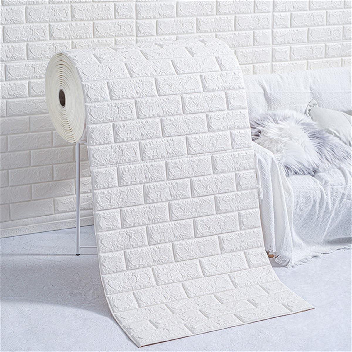 70cmx1m/5m 3D Brick Pattern Wall Sticker Self-Adhesive Panel Waterproof Living Room Wallpaper Home Decoration 70cmx1m
70cmx1m/5m 3D Brick Pattern Wall Sticker Self-Adhesive Panel Waterproof Living Room Wallpaper Home Decoration 70cmx1m