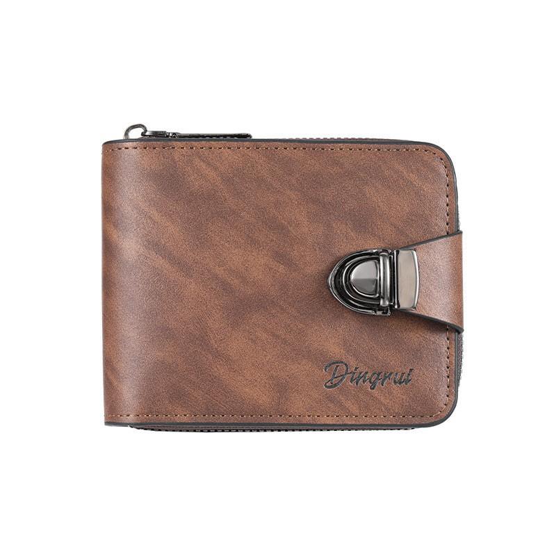 New Men s Short Business Zipper Wallet With Multiple Card Slots Large Capacity Bag Portable Lock Buckle Retro Style 12X10X2
New Men s Short Business Zipper Wallet With Multiple Card Slots Large Capacity Bag Portable Lock Buckle Retro Style 12X10X2