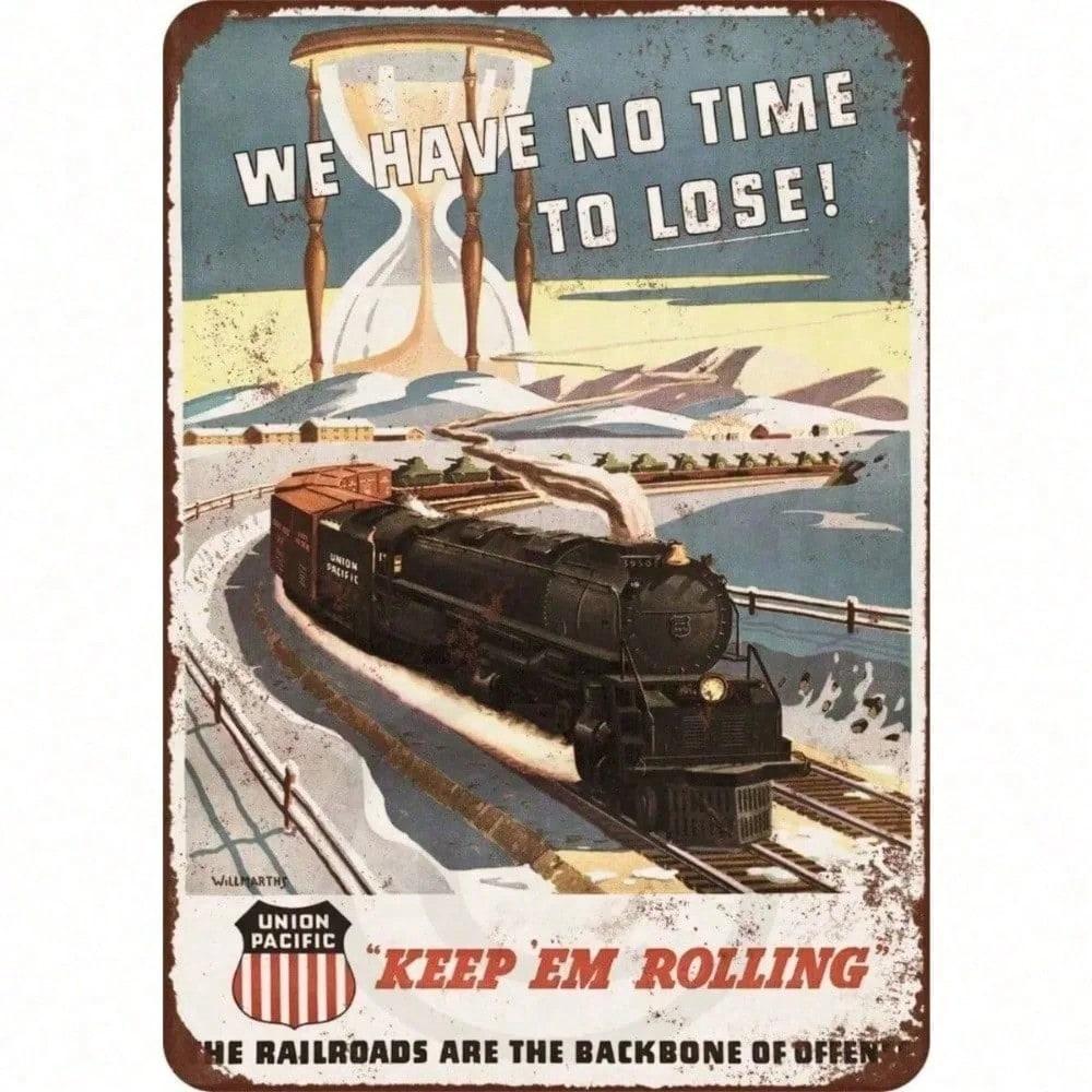 Vintage Union Pacific Railroad Tin Sign Retro Metal Plaque Man Cave Wall Art різнокольоровий
Vintage Union Pacific Railroad Tin Sign Retro Metal Plaque Man Cave Wall Art різнокольоровий