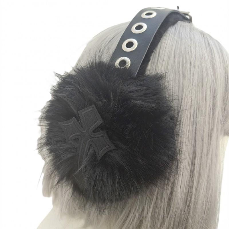 Earmuffs Warm Dark Punk Cold-proof Subculture Folding Leather Rivet Cross Plush Ear Cover Bag чёрный
Earmuffs Warm Dark Punk Cold-proof Subculture Folding Leather Rivet Cross Plush Ear Cover Bag чёрный