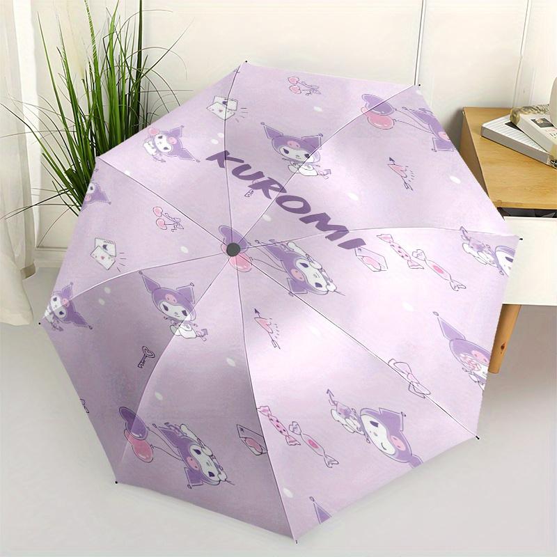 Kuromi,Pastel Automatic Folding Umbrella-Simple 8-Rib Design, Bright Cartoon Pattern, Durable Iron Frame, Suitable For Travel, Outdoor, Beac
Kuromi,Pastel Automatic Folding Umbrella-Simple 8-Rib Design, Bright Cartoon Pattern, Durable Iron Frame, Suitable For Travel, Outdoor, Beac