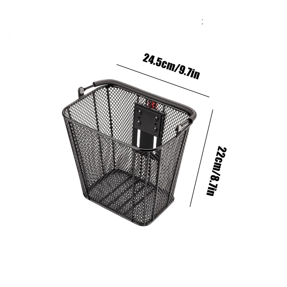 Bike Basket Handlebar Mount Metal Weather Resistant Metal Storage Basket Bike Accessories For Road Mountain Electric Scooter чорний
Bike Basket Handlebar Mount Metal Weather Resistant Metal Storage Basket Bike Accessories For Road Mountain Electric Scooter чорний