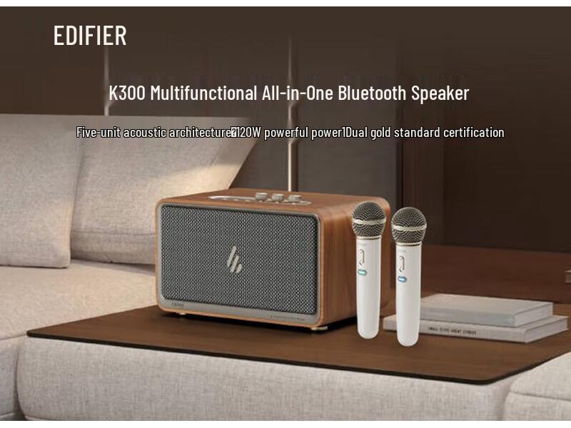 Edifier K300 Home KTV Bluetooth Speaker
Edifier K300 Home KTV Bluetooth Speaker