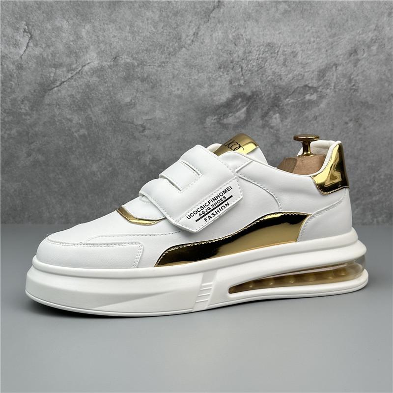 Luxury Designer Men White Gold Mix Patchwork Platform Air Cushion Causal Shoes Flats Moccasins Sports Walking Sneakers 38
Luxury Designer Men White Gold Mix Patchwork Platform Air Cushion Causal Shoes Flats Moccasins Sports Walking Sneakers 38