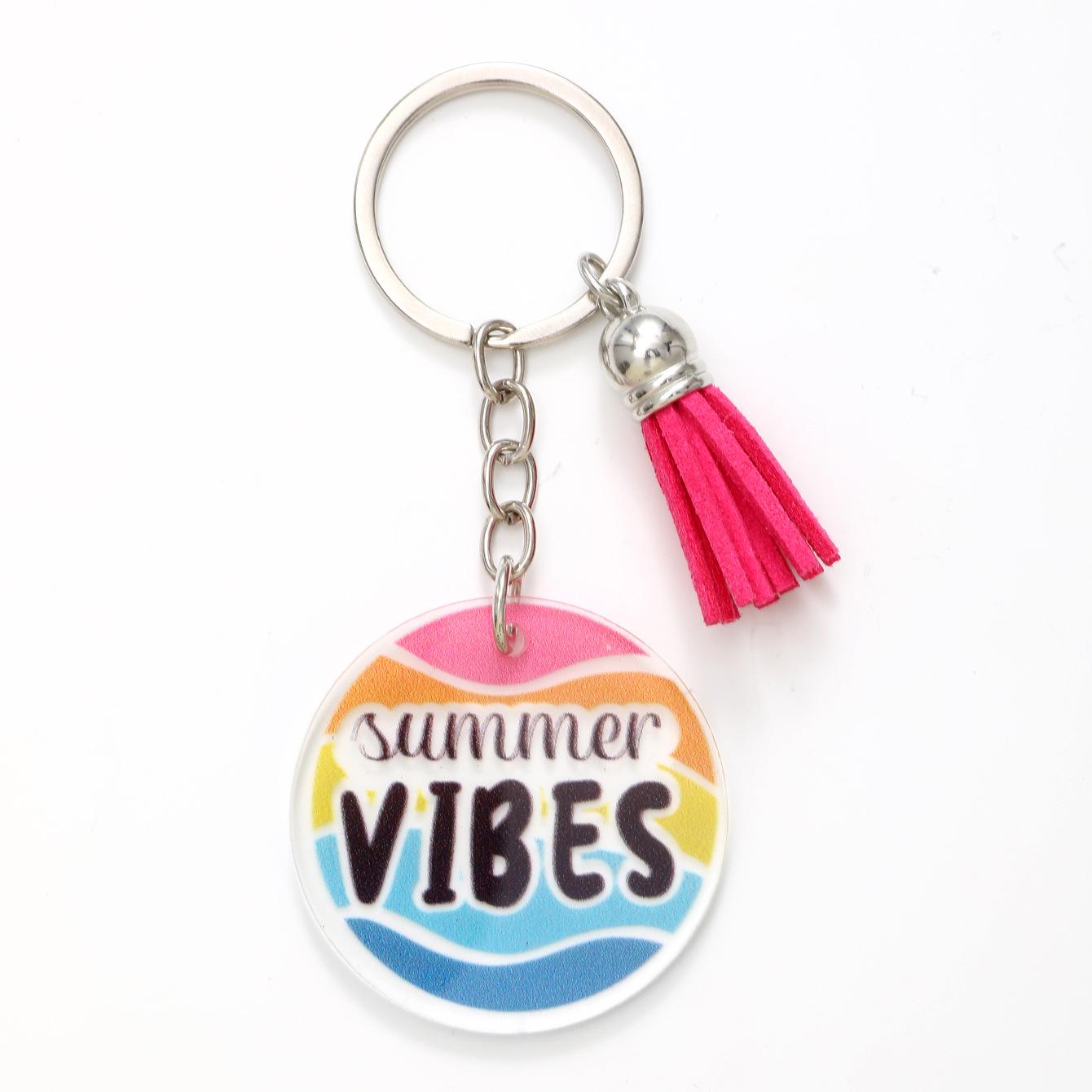 Round Colorful Coconut Tree Acrylic Keychain with Tassel Pendant for Women s Bags
Round Colorful Coconut Tree Acrylic Keychain with Tassel Pendant for Women s Bags