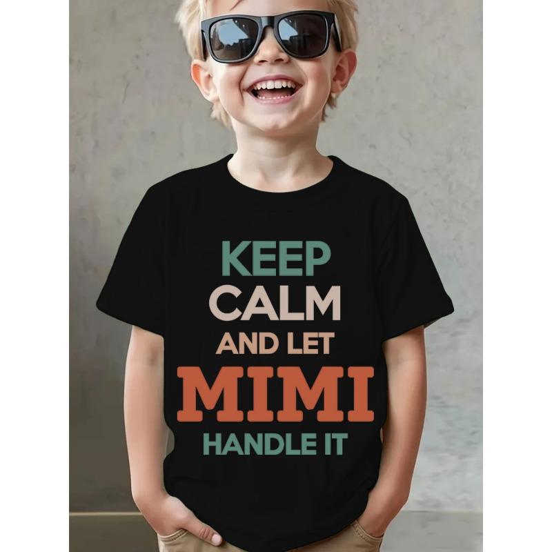 European sizes Summer Boys Stylish Short-Sleeve Top Featuring The Phrase Keep Calm And Let Mimi Handle It in a Lettered Design 98cm чёрный
European sizes Summer Boys Stylish Short-Sleeve Top Featuring The Phrase Keep Calm And Let Mimi Handle It in a Lettered Design 98cm чёрный