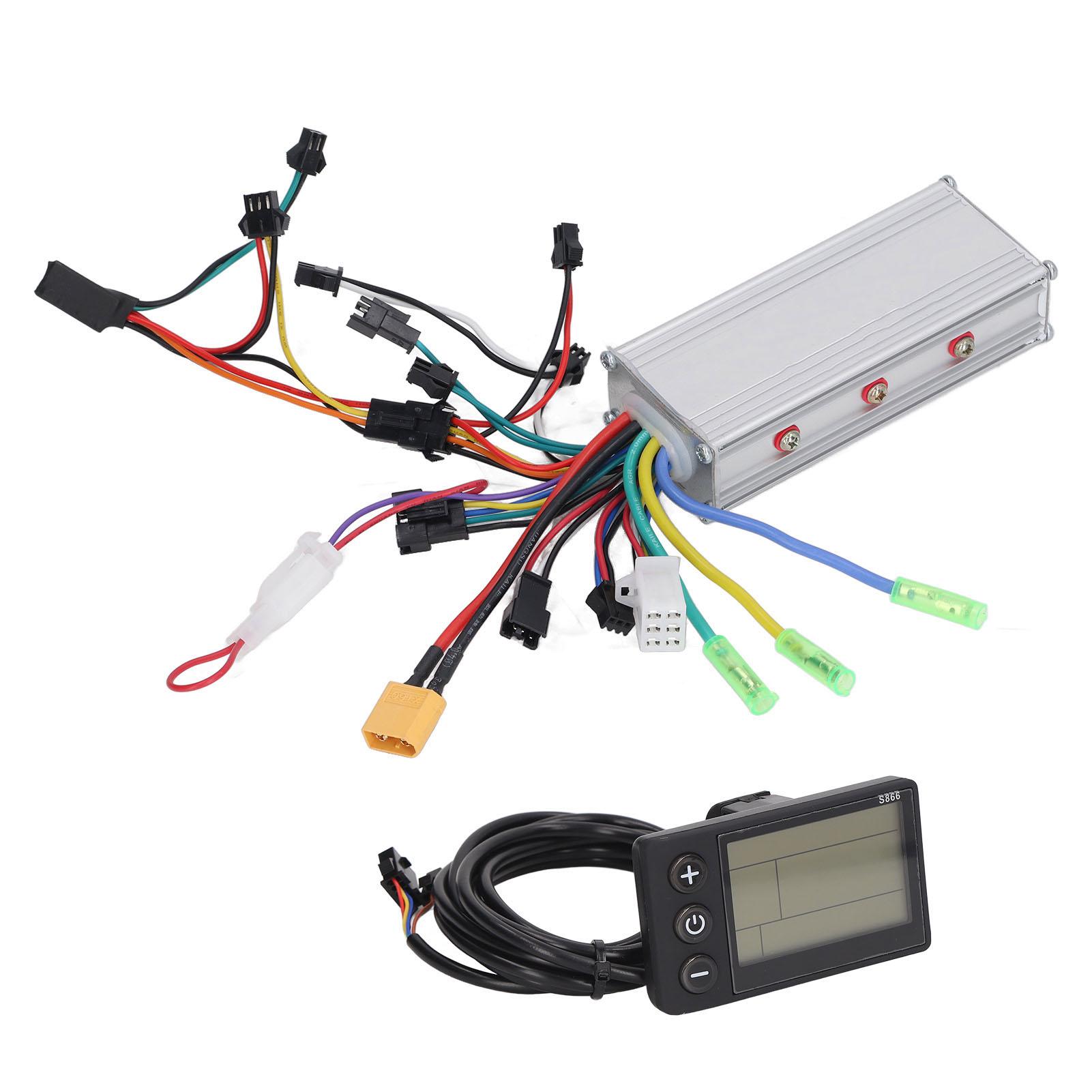 Motor Brushless Controller with S866 LCD Display Panel Kit for Electric Bike Scooter 36V 48V 500W 28A
Motor Brushless Controller with S866 LCD Display Panel Kit for Electric Bike Scooter 36V 48V 500W 28A