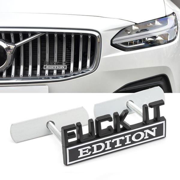 Koop Fuck It Edition Emblem Stickers 3D Metal Badge Decal Car Styling