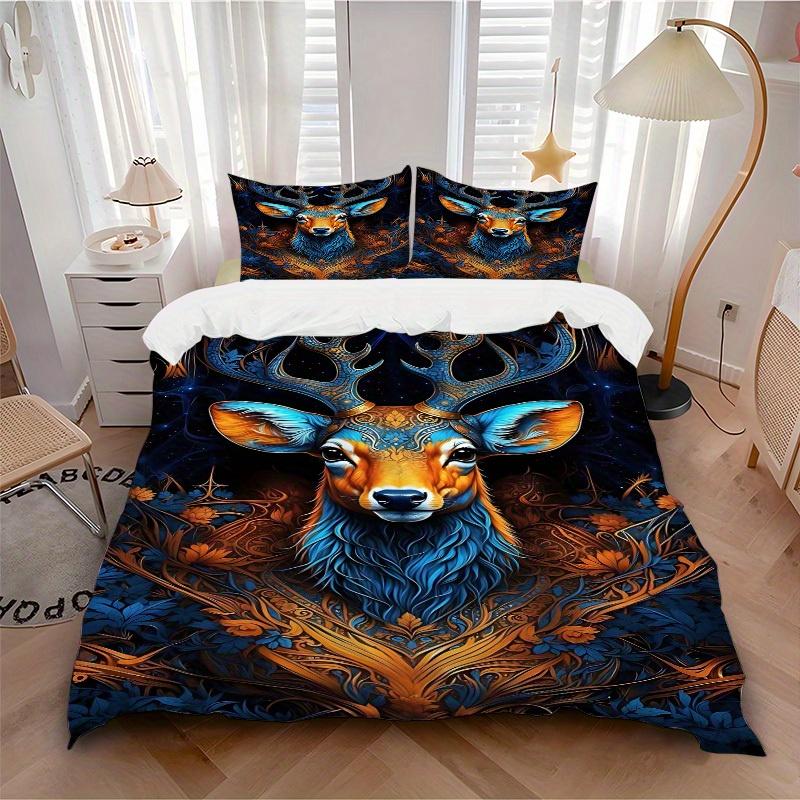 3pcs Fantasy Deer Soft Comfortable Bedding set, For Bedroom, Guest Room And Dorm, All - Season Use, High-Definition Printing136 135x200cm
3pcs Fantasy Deer Soft Comfortable Bedding set, For Bedroom, Guest Room And Dorm, All - Season Use, High-Definition Printing136 135x200cm