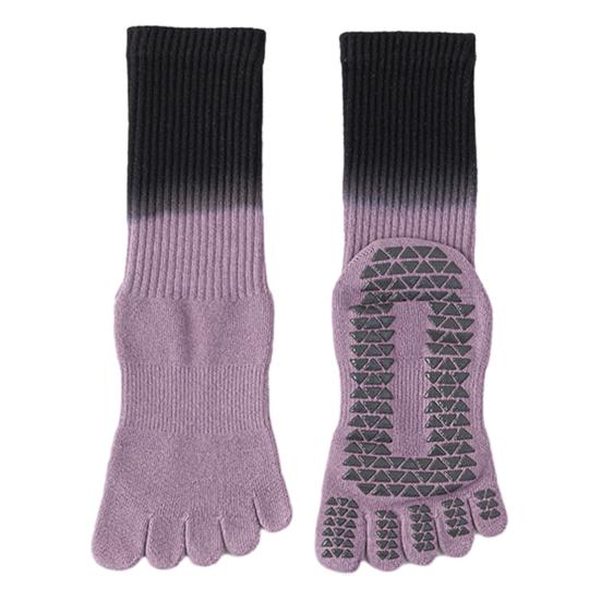 1 Pair Yoga Toe Socks with Non-slip Gripper Moisture Wicking Mid-calf Socks Women Ballet Dance Pilates Cotton 5-Toe Crew Socks
1 Pair Yoga Toe Socks with Non-slip Gripper Moisture Wicking Mid-calf Socks Women Ballet Dance Pilates Cotton 5-Toe Crew Socks