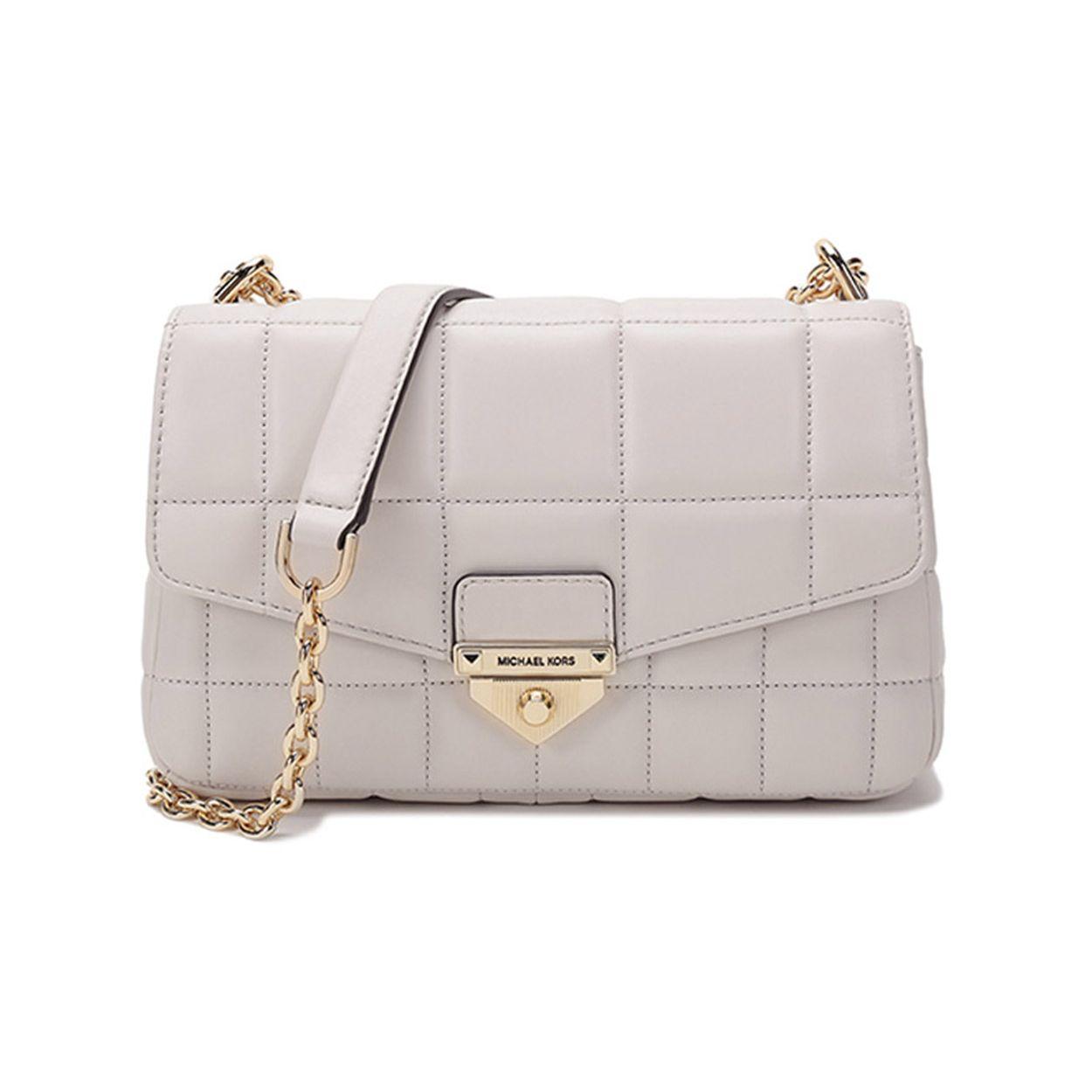 Michael Kors Soho Chain Gold Buckle Flap Quilted Lambskin Shoulder Bag Women bags Cream 30F0L1SL3L-LT-CREAM Basic Set (Bag+Dust Bag)
Michael Kors Soho Chain Gold Buckle Flap Quilted Lambskin Shoulder Bag Women bags Cream 30F0L1SL3L-LT-CREAM Basic Set (Bag+Dust Bag)