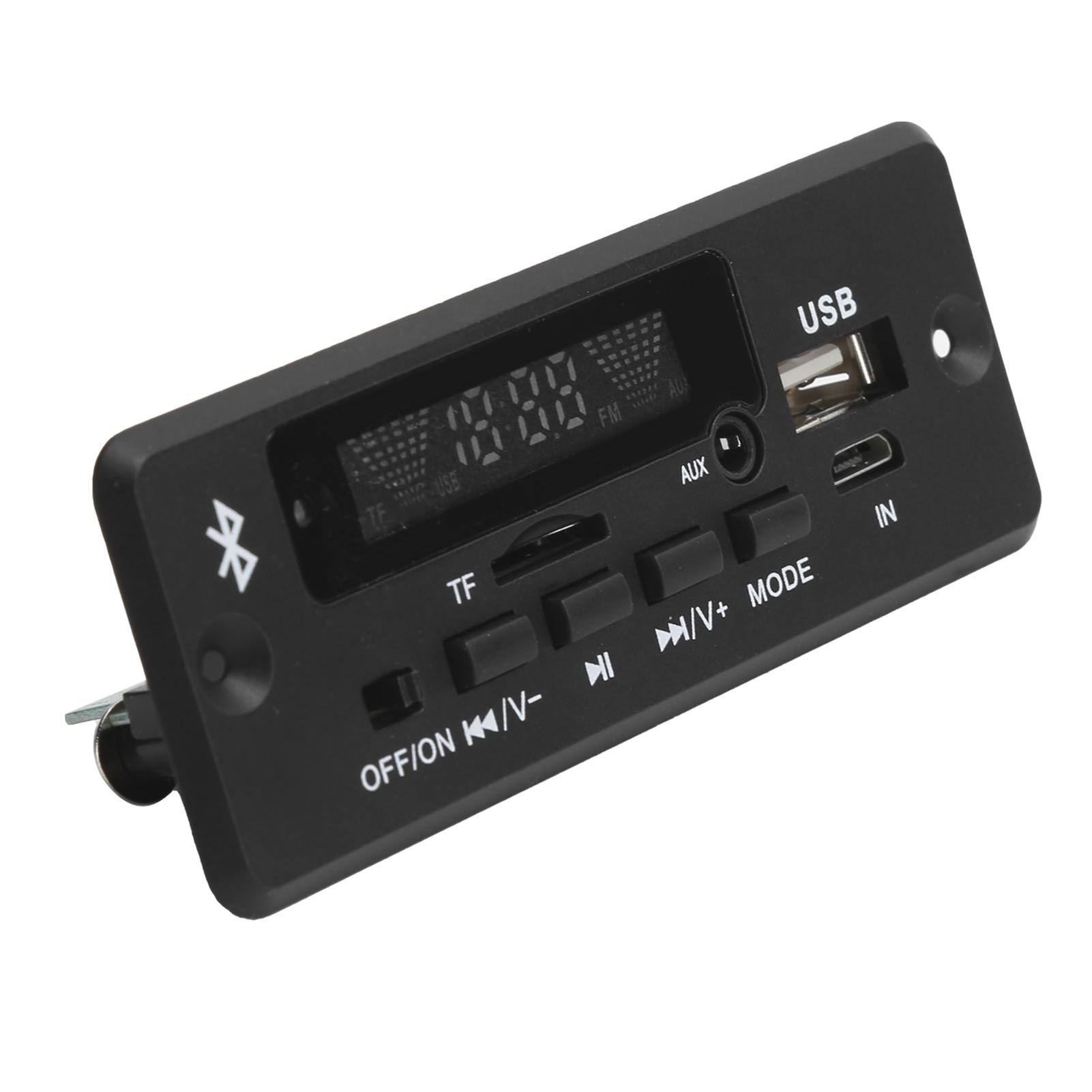 Плата декодування 02CABT Універсальний модуль декодування WAV Плата декодера MP3 з Bluetooth CallBlack чорний
Плата декодування 02CABT Універсальний модуль декодування WAV Плата декодера MP3 з Bluetooth CallBlack чорний