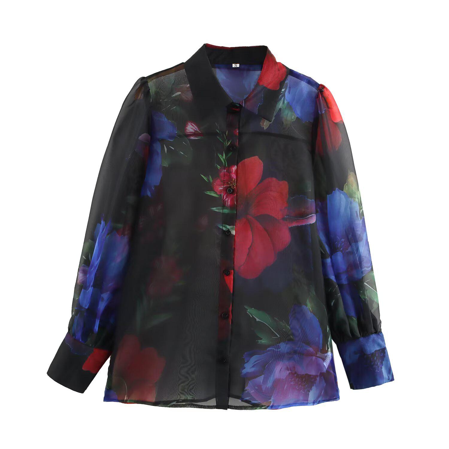 Весна 2024 Женская блузка свободного кроя из органзы с принтом в европейском и американском стиле Extra Small цветочный
Весна 2024 Женская блузка свободного кроя из органзы с принтом в европейском и американском стиле Extra Small цветочный