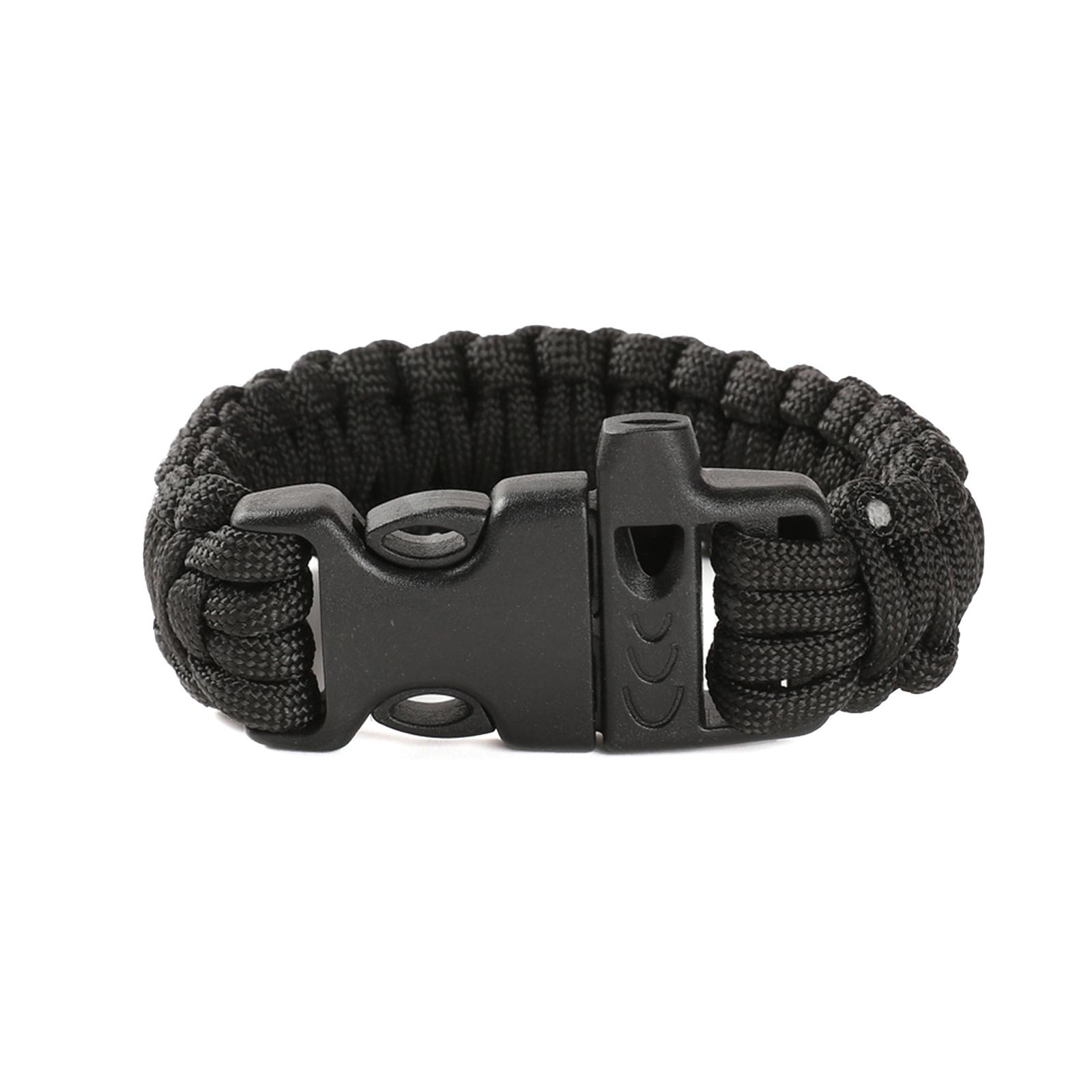 Outdoor Paracord Survival Bangle Bracelets with Whistle Rope Wristband Camping Hiking Emergency Buckle Bracelet Jelwery 1 чорний
Outdoor Paracord Survival Bangle Bracelets with Whistle Rope Wristband Camping Hiking Emergency Buckle Bracelet Jelwery 1 чорний