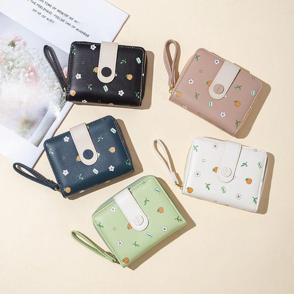 With Zipper Coin Purse PU Leather Card Holder Wallet Cute Flower Wallet Women
With Zipper Coin Purse PU Leather Card Holder Wallet Cute Flower Wallet Women