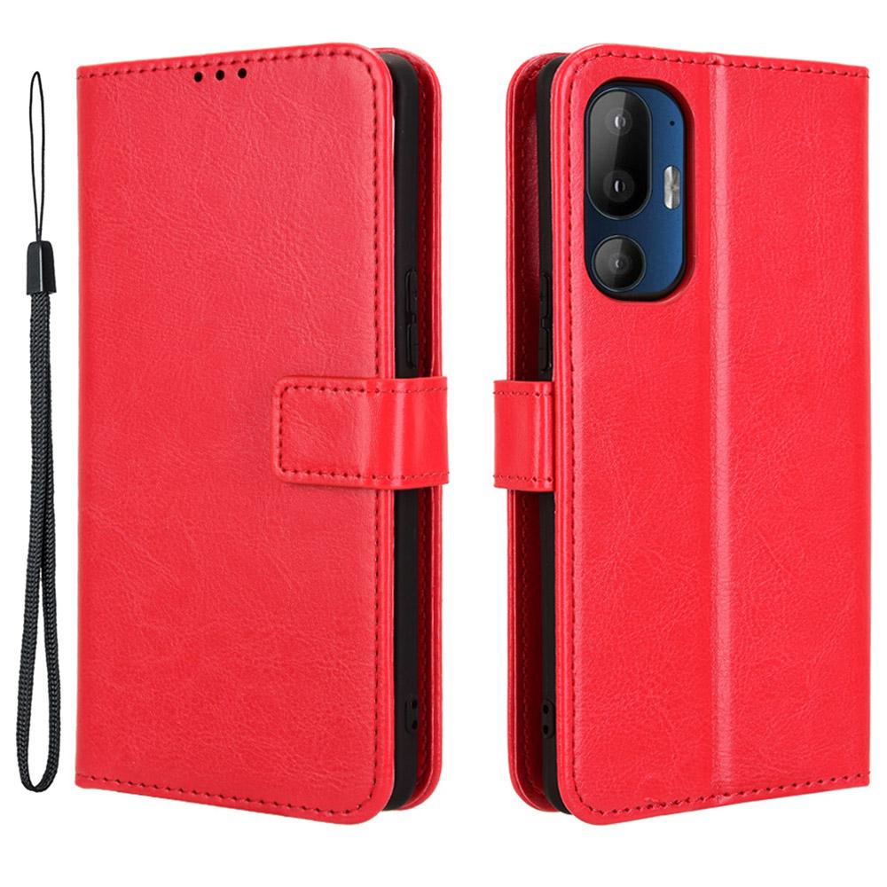 For HTC U24 Pro 5G Leather Phone Case Wallet Crazy Horse Texture Red
For HTC U24 Pro 5G Leather Phone Case Wallet Crazy Horse Texture Red