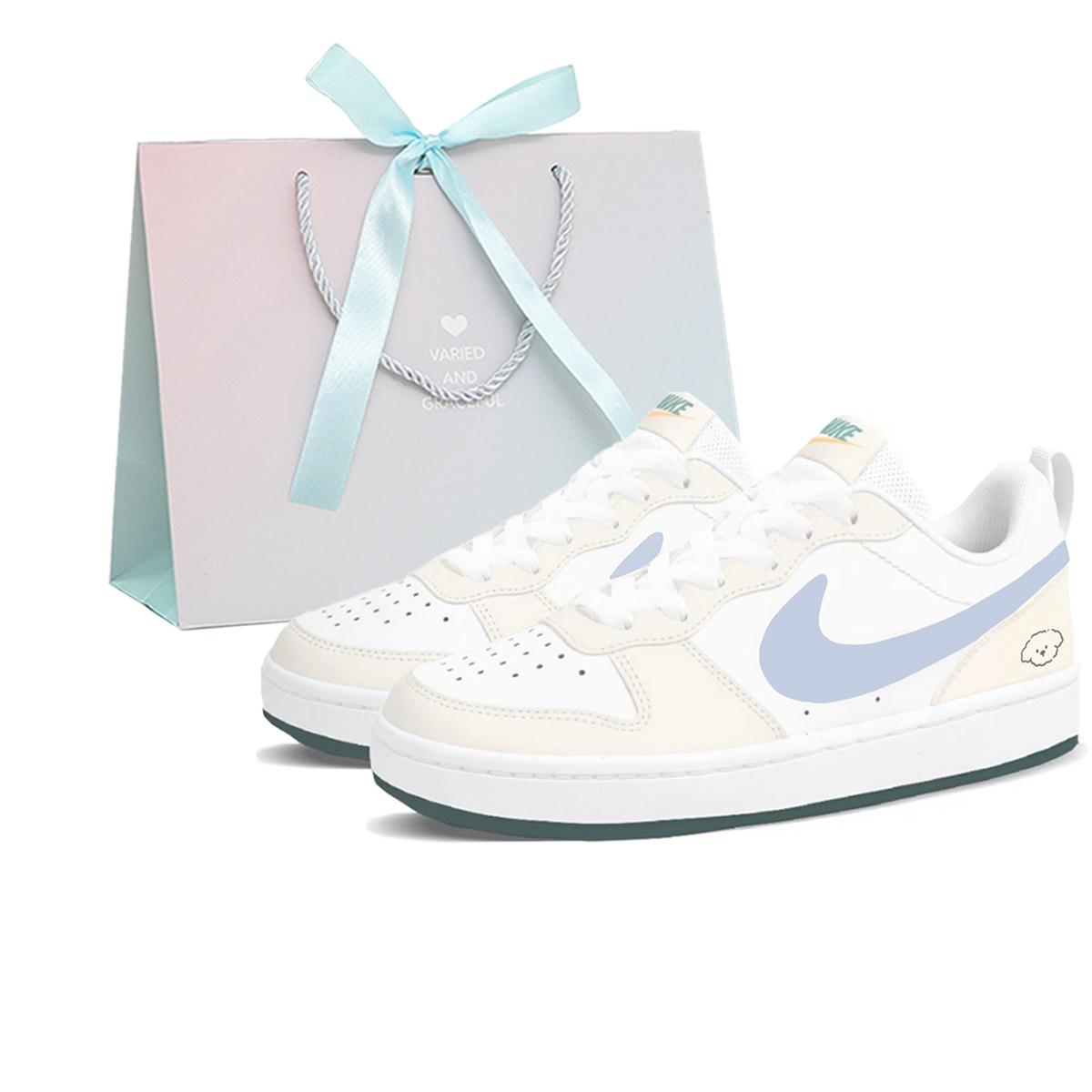 Nike Court Borough 2 Leather Abrasion Resistant Slip Resistant Low top Skateboard Shoes Women s Blue Brown BQ5448-017(Team667-SBOX) 39
Nike Court Borough 2 Leather Abrasion Resistant Slip Resistant Low top Skateboard Shoes Women s Blue Brown BQ5448-017(Team667-SBOX) 39