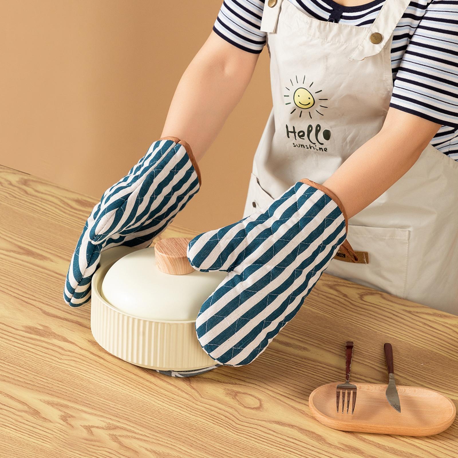 Thick Cotton Linen Oven Mitts Heat Resistant Quilted Gloves for Baking Microwave one size
Thick Cotton Linen Oven Mitts Heat Resistant Quilted Gloves for Baking Microwave one size