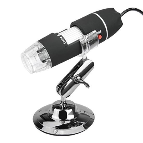 zmart 1600X 1000X USB Microscope Handheld Portable Digital Microscope Interface Electron Microscope with Bracket 8 LEDs чорний
zmart 1600X 1000X USB Microscope Handheld Portable Digital Microscope Interface Electron Microscope with Bracket 8 LEDs чорний