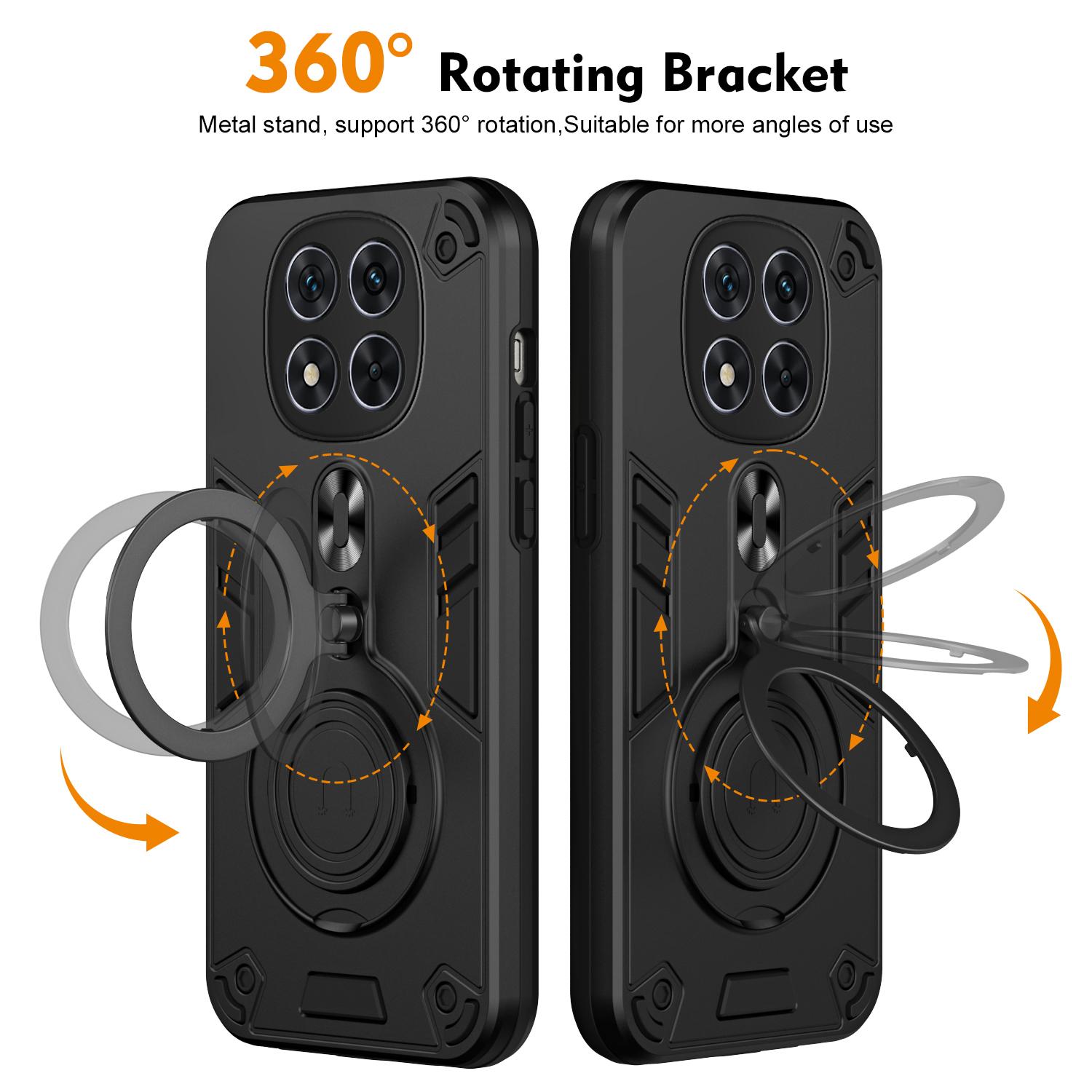 For Xiaomi Redmi Note 14 Pro 5G/Poco X7 5G Case Rotatable Kickstand PC+TPU Drop Protection Phone Cover Black
For Xiaomi Redmi Note 14 Pro 5G/Poco X7 5G Case Rotatable Kickstand PC+TPU Drop Protection Phone Cover Black