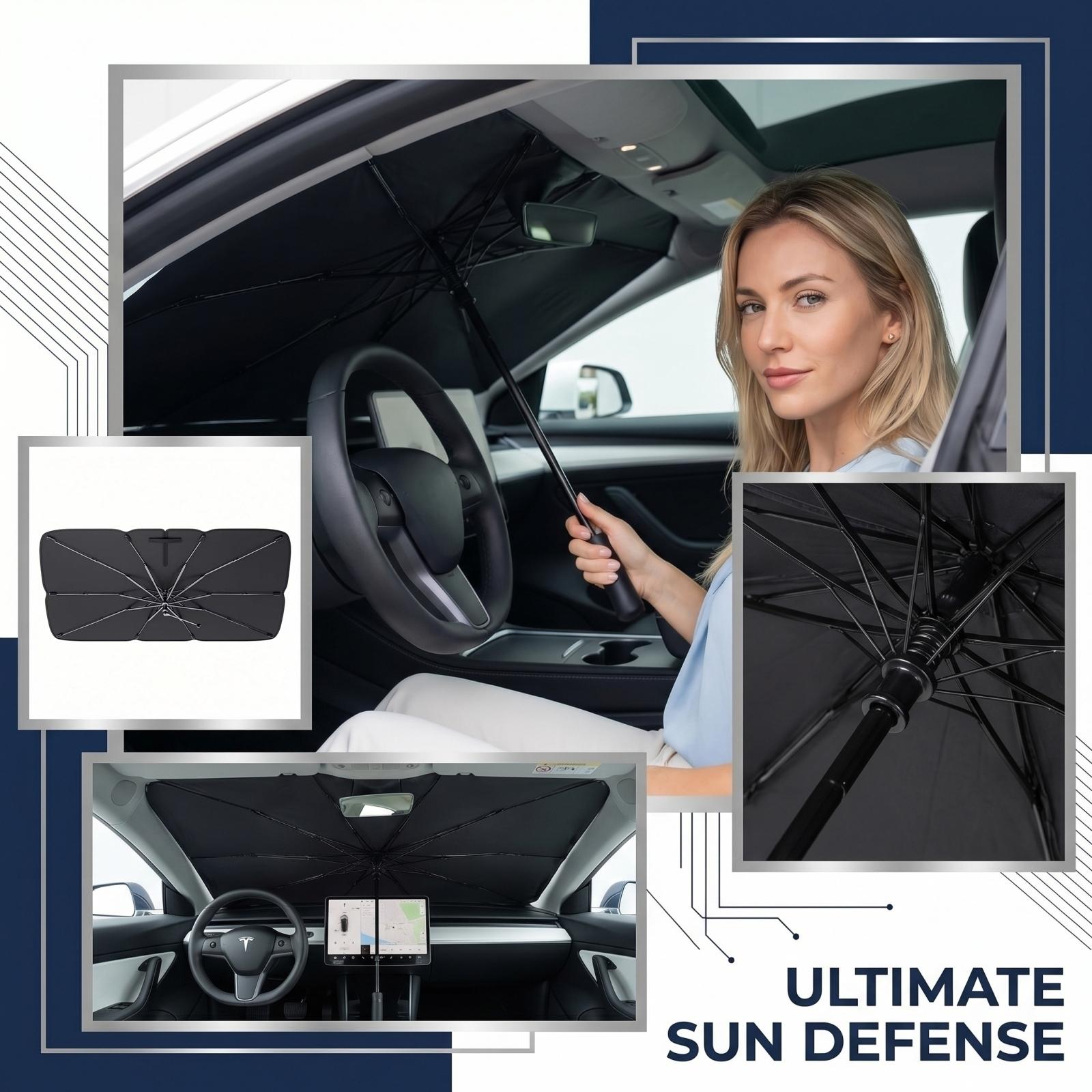Large Plastic Handle Car Windshield Sunshade - Foldable Pull Ring Front Window Sunshade, Heat Insulation And UV , Reflective Sun Visor, Suitable For S One Size
Large Plastic Handle Car Windshield Sunshade - Foldable Pull Ring Front Window Sunshade, Heat Insulation And UV , Reflective Sun Visor, Suitable For S One Size