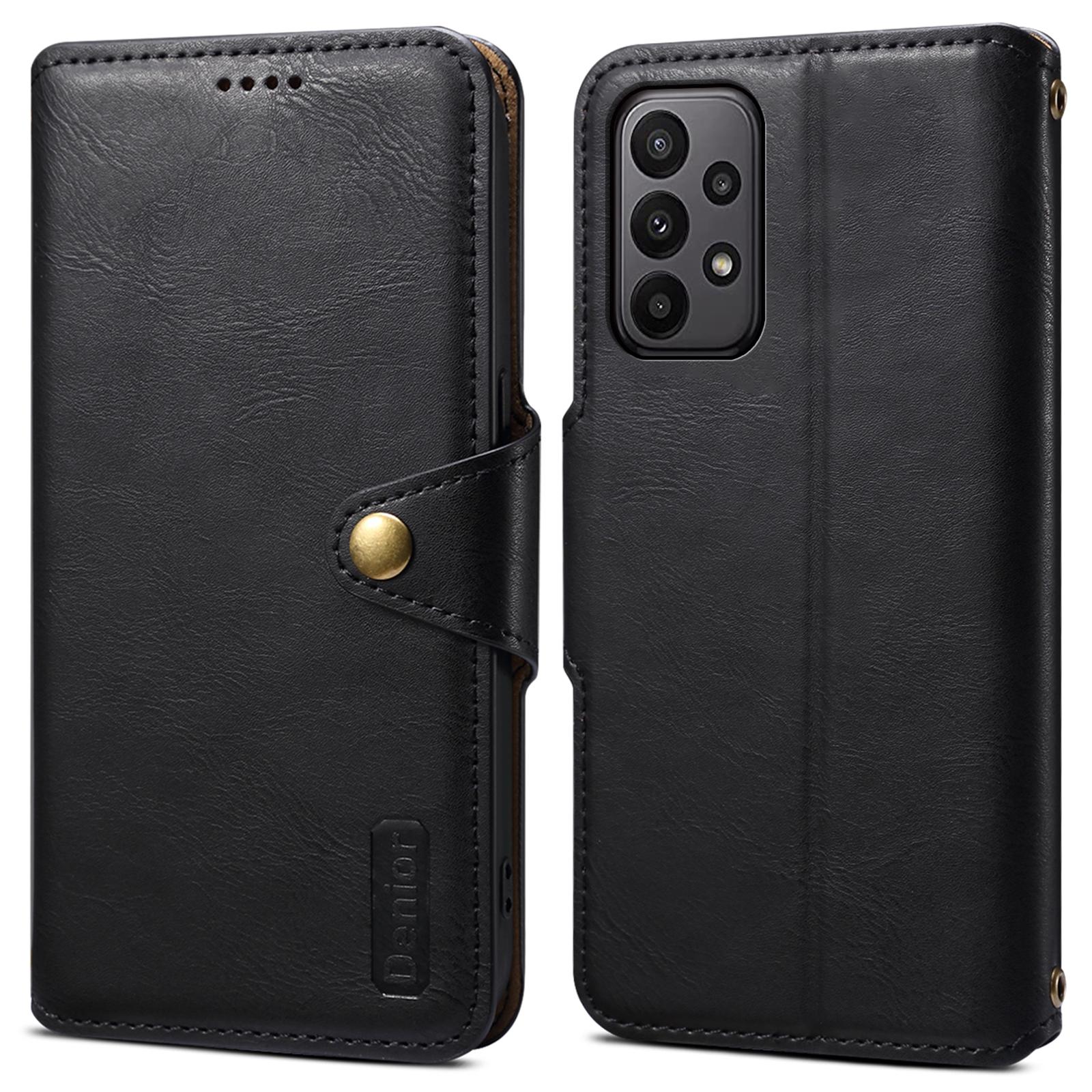 DENIOR For Samsung Galaxy A23 4G/A23 5G (Global Version) Leather Case Cowhide Texture Wallet Cover Black
DENIOR For Samsung Galaxy A23 4G/A23 5G (Global Version) Leather Case Cowhide Texture Wallet Cover Black