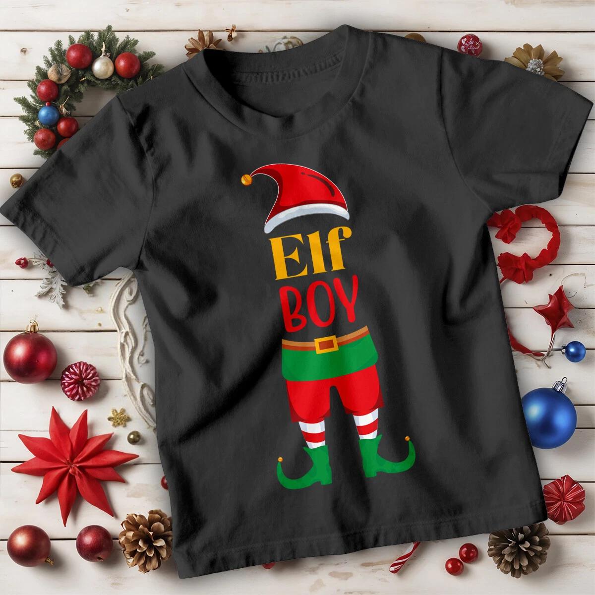 Boys Elf Design striped socks Christmas T-Shirt Tee for Kids #MC L
Boys Elf Design striped socks Christmas T-Shirt Tee for Kids #MC L