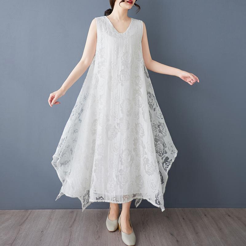 DIMANAF 2025 New Summer Women Plus Size Loose Vintage Lace Floral Dress Basic Sundress Casual Long Dress One Size білий
DIMANAF 2025 New Summer Women Plus Size Loose Vintage Lace Floral Dress Basic Sundress Casual Long Dress One Size білий